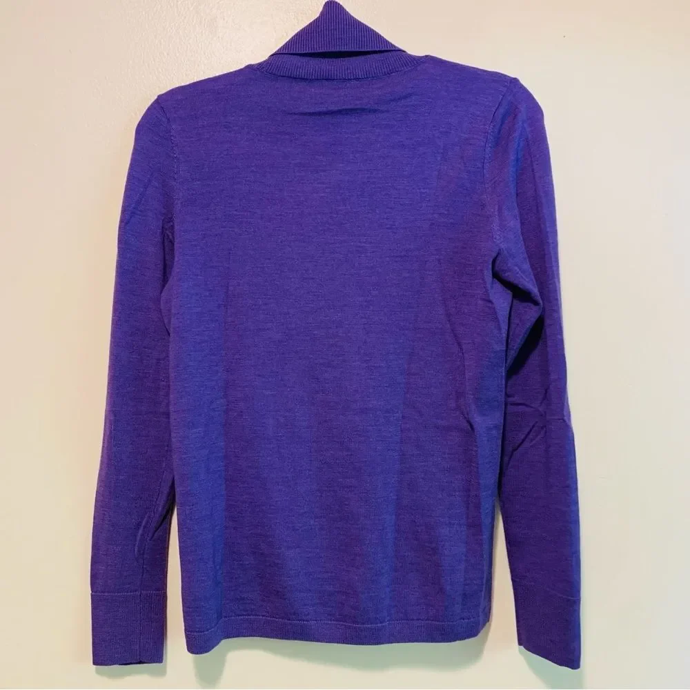 Talbots pure merino wool lightweight turtleneck sweater size small